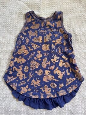 Girl's Purple M (7/8) Walt Disney World 50th Anniversary Tank Top